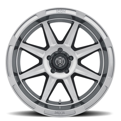 ICON Bandit 20x10 5x5 -24mm 4.5in BS 71.50mm Bore Gun Metal Wheel-LTW Motorsports