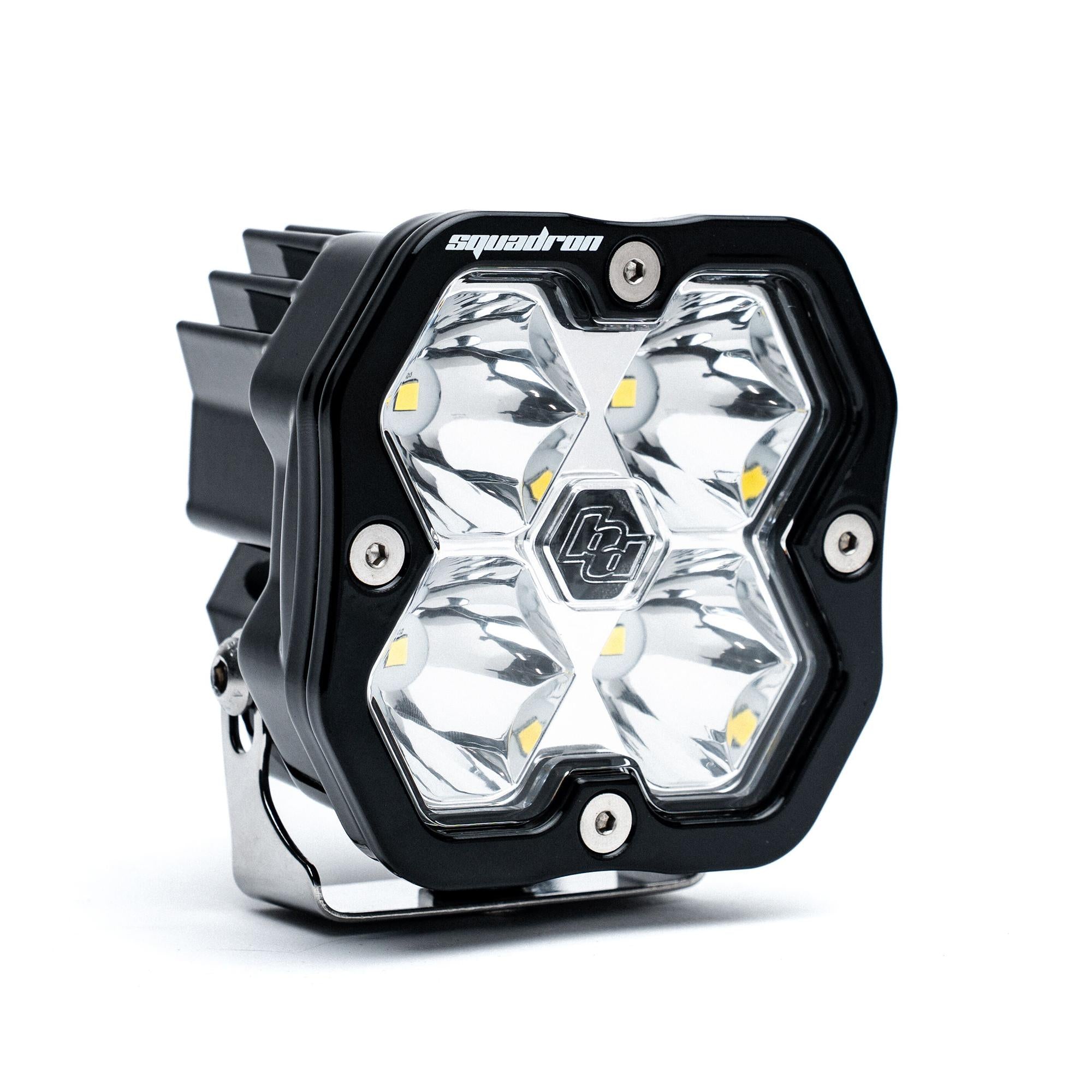Squadron 2.0 Sport Black LED Auxiliary Light Pod Universal Clear Spot Baja Designs