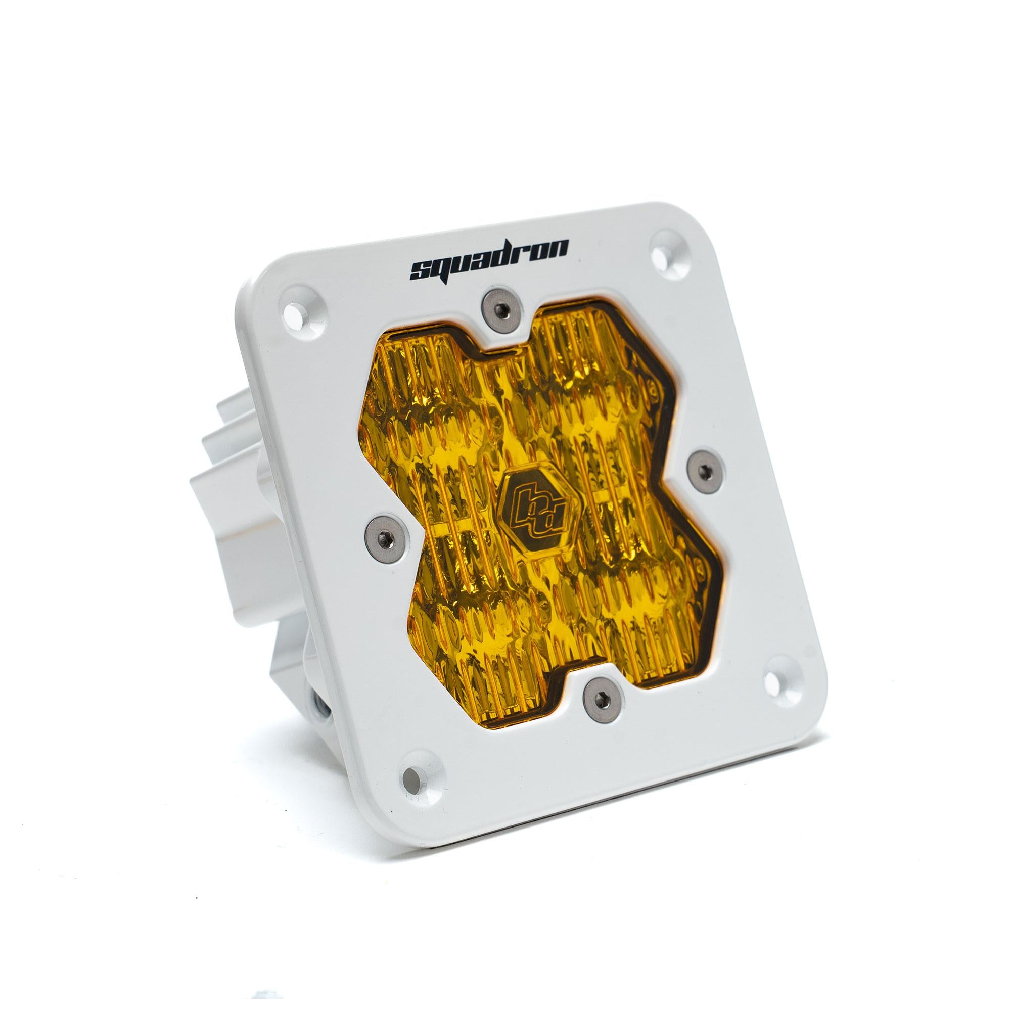 Squadron 2.0 Sport White Flush Mount LED Auxiliary Light Pod Universal Baja Amber Wide Cornering Baja Designs