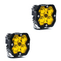 Squadron 2.0 Sport Black LED Auxiliary Light Pod Pair (No Harness) Universal Baja Amber Baja Designs