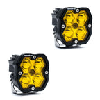 Squadron 2.0 Sport Black LED Auxiliary Light Pod Pair (No Harness) Universal Baja Amber Baja Designs