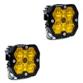Squadron 2.0 Sport Black LED Auxiliary Light Pod Pair (No Harness) Universal Baja Amber Wide Cornering Baja Designs