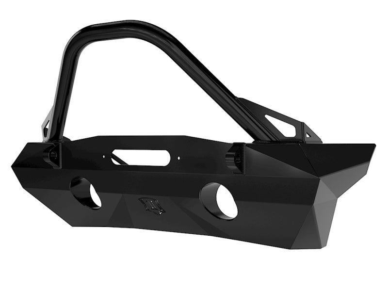 ICON 07-18 Jeep Wrangler JK Pro Series Front Bumper Rec Winch Mount w/Bar/Tabs-LTW Motorsports