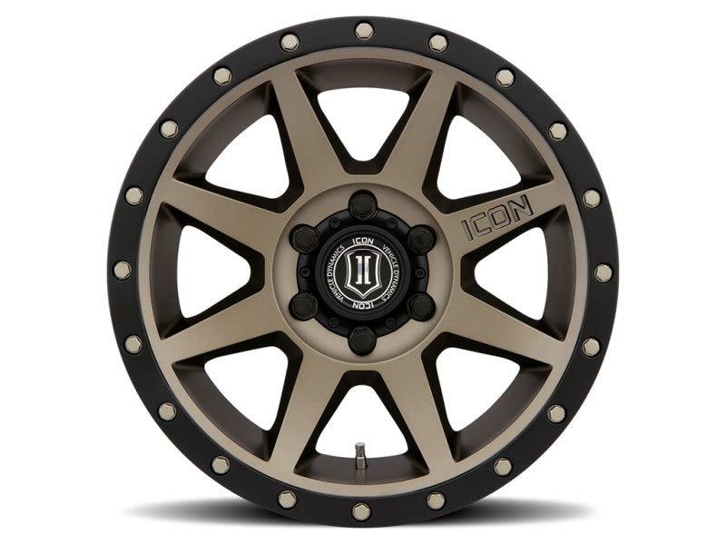 ICON Rebound 18x9 5x5 -12mm Offset 4.5in BS 71.5mm Bore Bronze Wheel-LTW Motorsports
