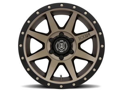 ICON Rebound 18x9 5x5 -12mm Offset 4.5in BS 71.5mm Bore Bronze Wheel-LTW Motorsports