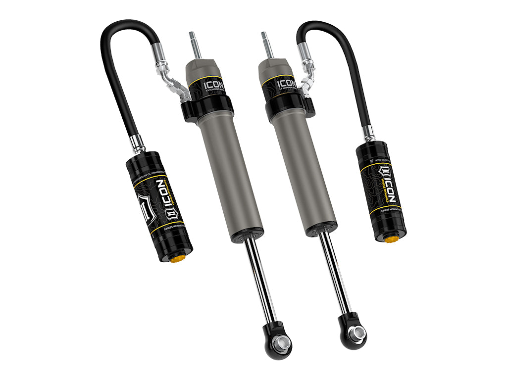2025 Toyota 4Runner 0-3 Inch Lift Rear V.S. 2.5 Aluminum Series Shock Absorbers Remote Reservoir Pair Icon Vehicle Dynamics