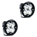 Squadron-R 2.0 Sport Black LED Auxiliary Light Pod Pair (No Harness) Universal Clear Spot Baja Designs