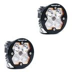 Squadron-R 2.0 Sport Black LED Auxiliary Light Pod Pair (No Harness) Universal Clear Baja Designs