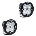 Squadron-R 2.0 Sport Black LED Auxiliary Light Pod Pair (No Harness) Universal Clear Wide Cornering Baja Designs