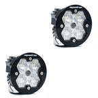 Squadron-R 2.0 Sport Black LED Auxiliary Light Pod Pair (No Harness) Universal Clear Baja Designs