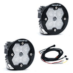 Squadron-R 2.0 Sport Black LED Auxiliary Light Pod Pair Universal Clear Baja Designs