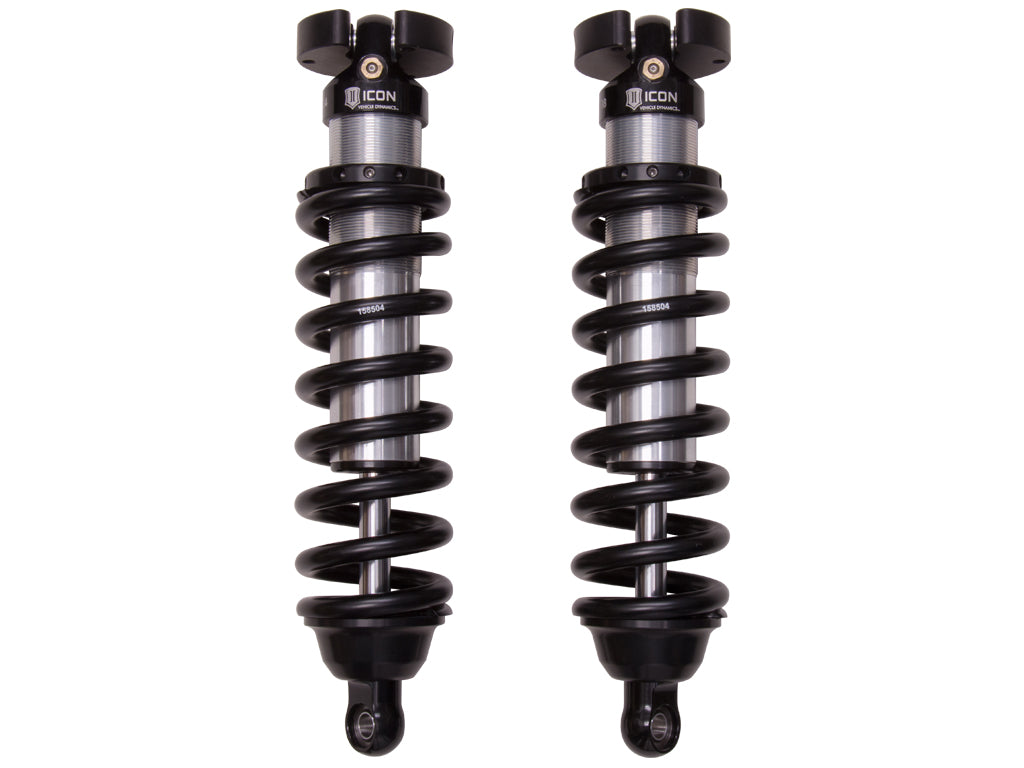1996-2004 Toyota Tacoma 1996-2002 Toyota 4Runner 0-3 Inch Lift Front V.S. 2.5 Series Coilover Kit Extended Travel Internal Reservoir 700 Lbs In Spring Rate Icon Vehicle Dynamics