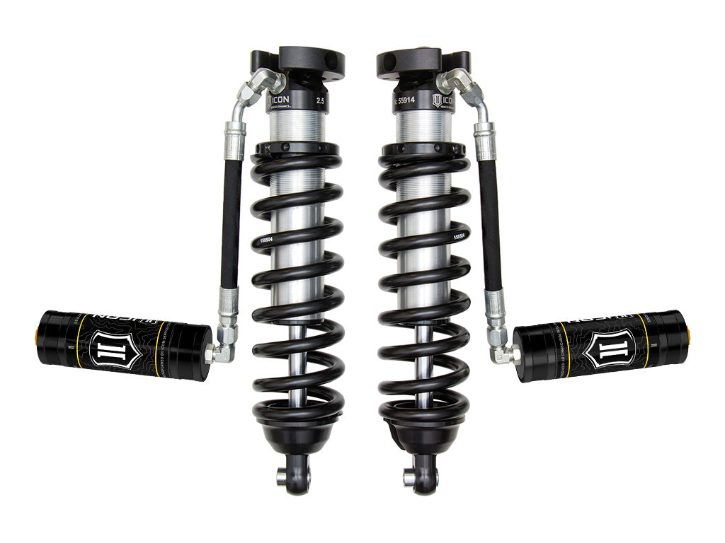 1996-2004 Toyota Tacoma 0-3 Inch Lift Front V.S. 2.5 Series Coilover Kit Extended Travel Remote Reservoir Icon Vehicle Dynamics