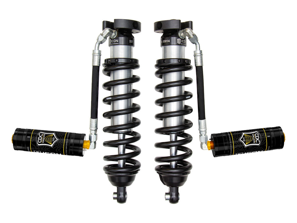 1996-2004 Toyota Tacoma 0-3 Inch Lift Front V.S. 2.5 Series Coilover Kit Extended Travel Remote Reservoir W/ CDCV Icon Vehicle Dynamics