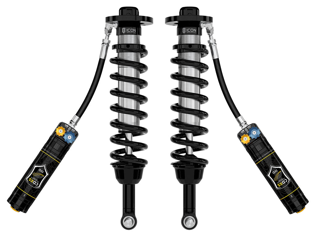 2022-2024 Toyota Tundra 5-6 Inch Lift Front V.S. 2.5 Series Coilover Kit Remote Reservoir W/ CDXS Pair Icon Vehicle Dynamics