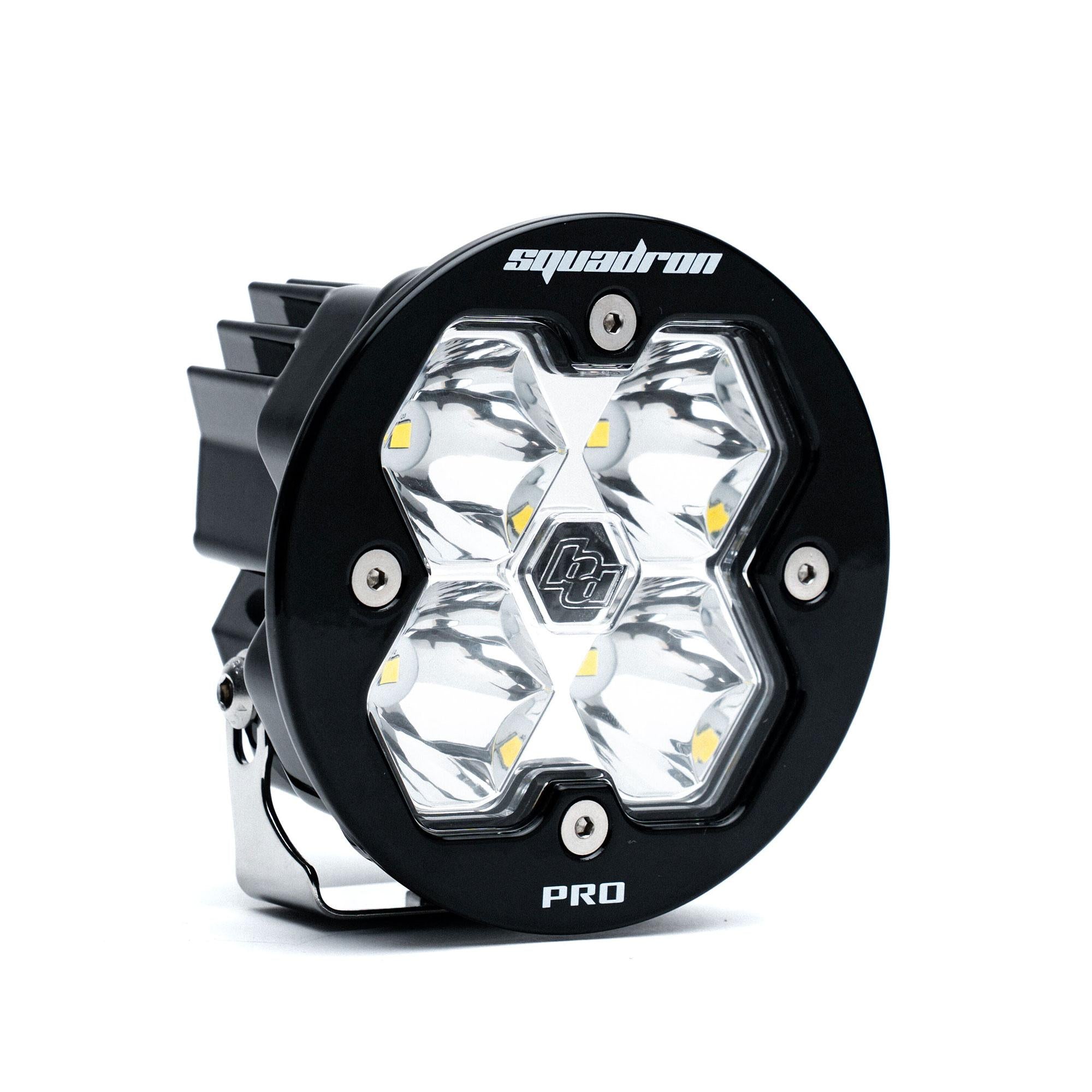 Squadron-R 2.0 Pro Black LED Auxiliary Light Pod Universal Clear Baja Designs
