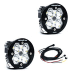 Squadron-R 2.0 Pro Black LED Auxiliary Light Pod Pair Universal Clear Baja Designs
