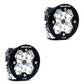 Squadron-R 2.0 Pro Black LED Auxiliary Light Pod Pair (No Harness) Universal Clear Spot Baja Designs