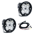 Squadron-R 2.0 Pro Black LED Auxiliary Light Pod Pair Universal Clear Wide Cornering Baja Designs