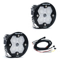 Squadron-R 2.0 Pro Black LED Auxiliary Light Pod Pair Universal Clear Work/Scene Baja Designs