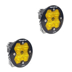 Squadron-R 2.0 Pro Black LED Auxiliary Light Pod Pair (No Harness) Universal Baja Amber Baja Designs