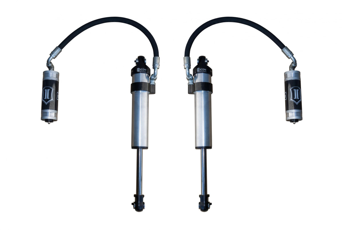 2003-2024 Toyota 4Runner 2005-2023 Toyota Tacoma 2007-2014 Toyota FJ Cruiser Front 2.5 Vs Stock Width Remote Reservoir Secondary Shocks Pair Icon Vehicle Dynamics