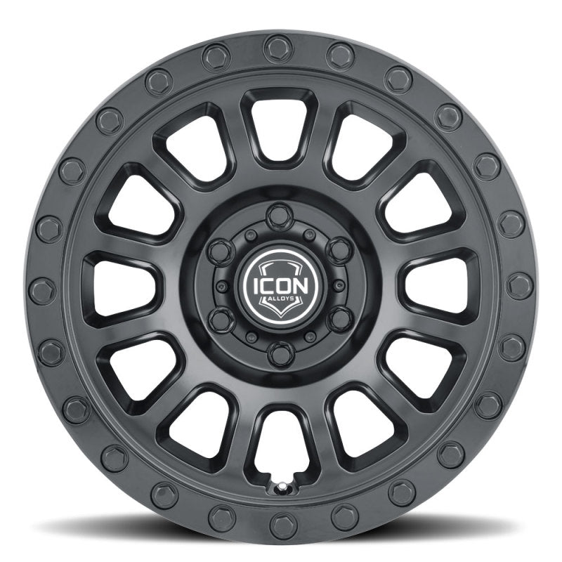 ICON Hulse 17 X 8.5 6 X 5.5 0mm Offset 4.75in BS Double Black-LTW Motorsports