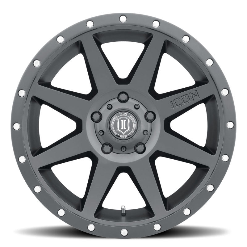 ICON Rebound 20x9 -12mm Offset 5x5 BP 4.5in BS 71.5mm Bore Satin Black Wheel-LTW Motorsports