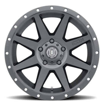 ICON Rebound 20x9 6x135 16mm Offset 5.625in BS Satin Black Wheel-LTW Motorsports