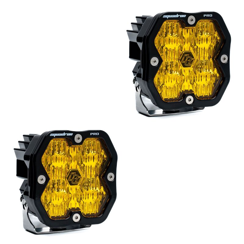 Baja Designs Squadron-R 2.0 Sport (Pair) LED Wide Cornering / No Harness - Baja Amber