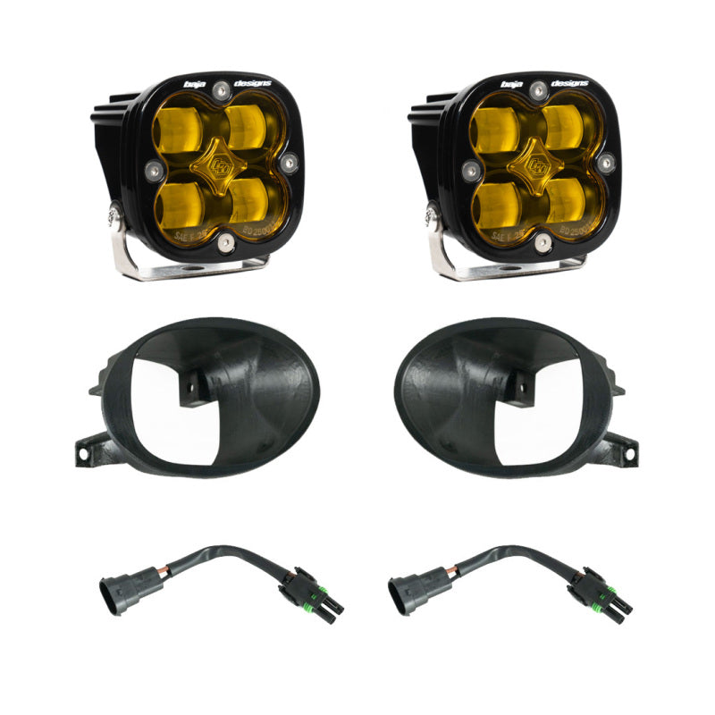 Baja Designs 19-22 Mercedes Benz Sprinter Squadron SAE Fog Pocket Light Kit - Amber-LTW Motorsports