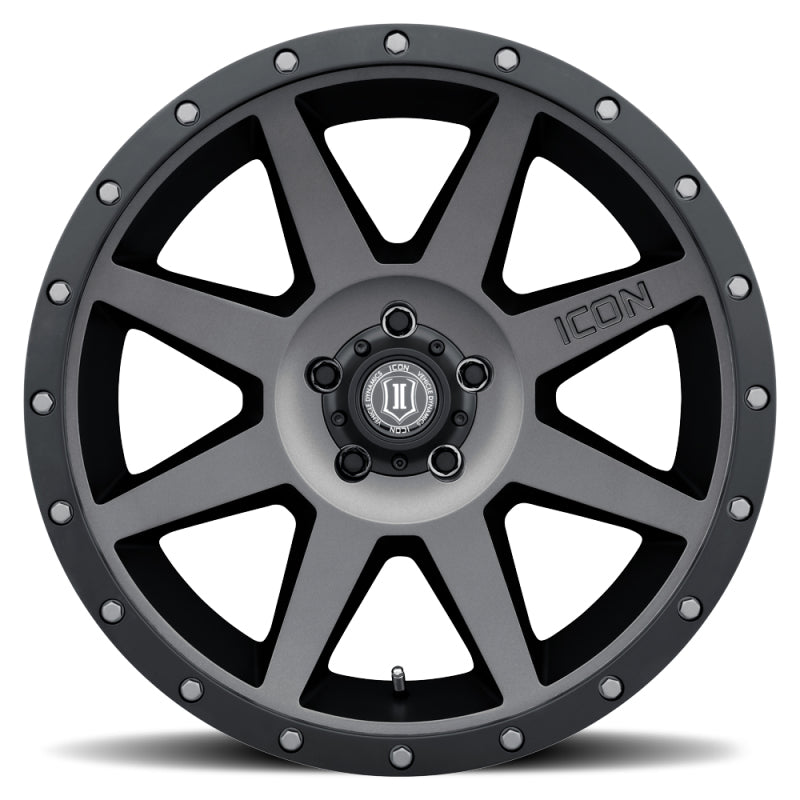 ICON Rebound 20x9 5x5 -12mm Offset 4.5in BS Titanium Wheel-LTW Motorsports