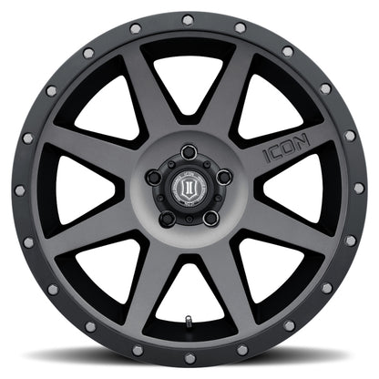 ICON Rebound 20x9 5x5 -12mm Offset 4.5in BS Titanium Wheel-LTW Motorsports
