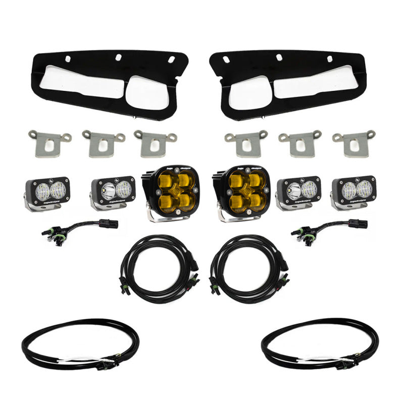 Baja Designs 2021+ Ford Bronco Amber SAE Fog Pocket Kit w/Upfitter-LTW Motorsports