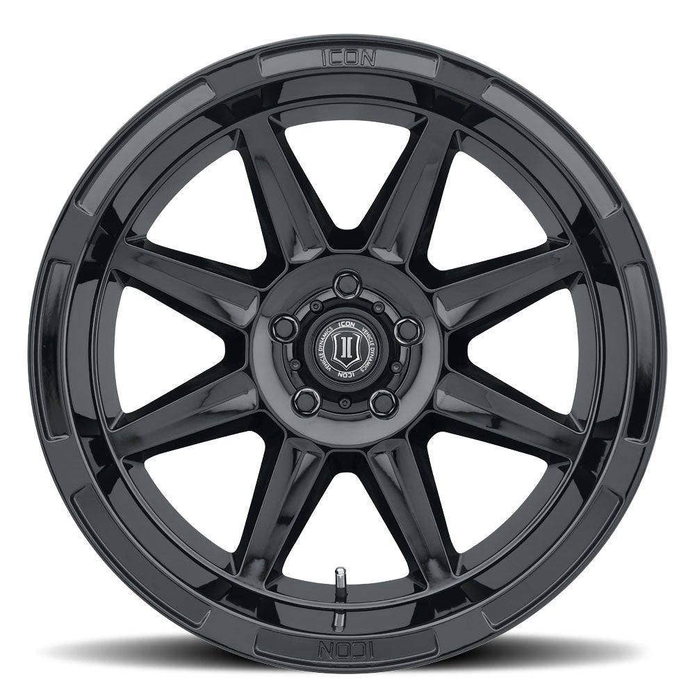 Bandit 20 X 10 Gloss Black, ICON Alloys