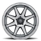 Bandit 20 X 10 / 5 X 150 -24MM Offset 4.5 Inch Back Space Gun Metal, ICON Alloys