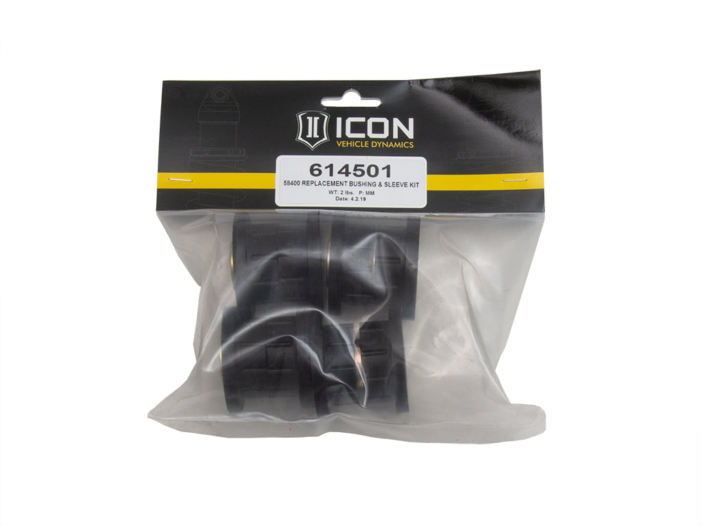 58400 Replacement Bushing And Sleeve Kit Icon Vehicle Dynamics