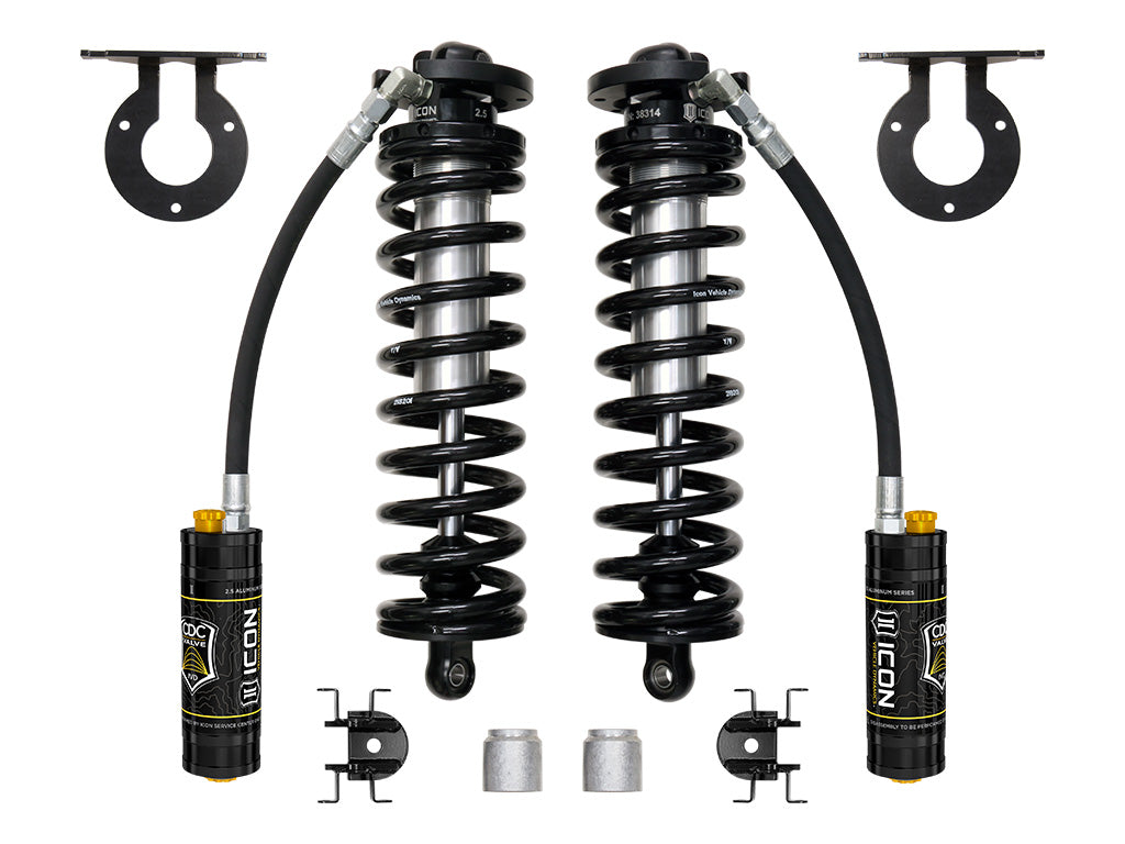2023-2025 Ford F-250/F-350 Super Duty 4WD 2.5-3 Inch Lift V.S. 2.5 Series Coilover Conversion Kit Remote Reservoir W/ CDCV Icon Vehicle Dynamics