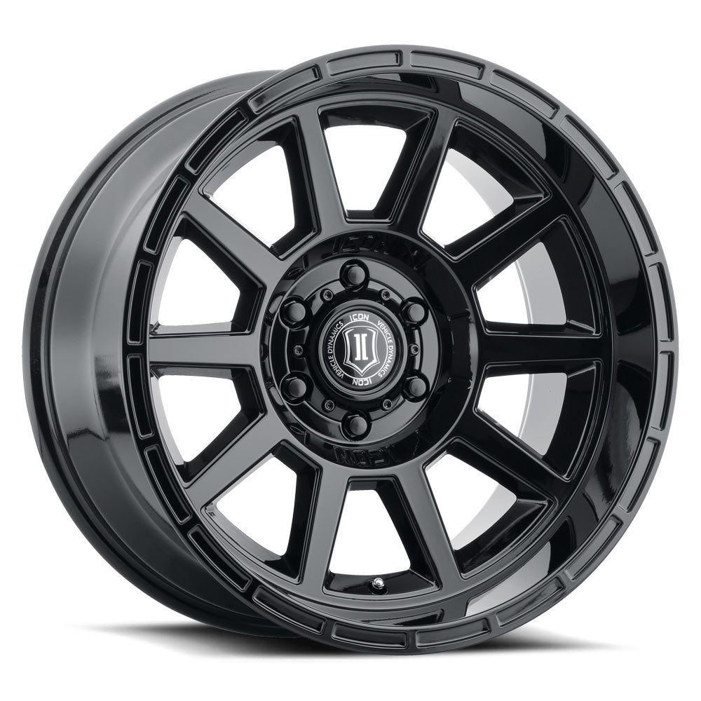 Recoil 20 X 10 Gloss Black, ICON Alloys