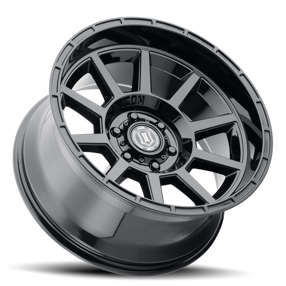 Recoil 20 X 10 Gloss Black, ICON Alloys