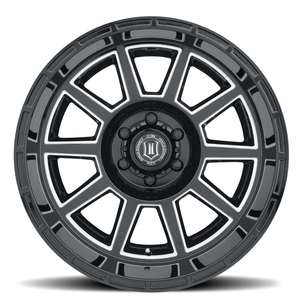 Recoil 20 X 10 Gloss Black, ICON Alloys