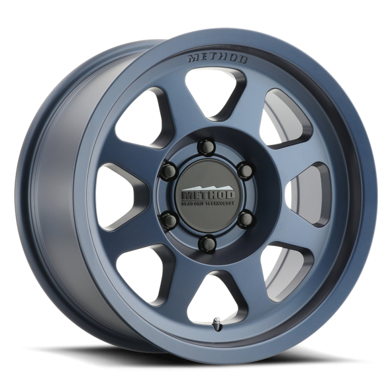 Wheels - Cast - Method MR701 17x9 -12mm Offset 5x5 71.5mm CB Bahia Blue Wheel