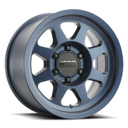 Wheels - Cast - Method MR701 17x9 -12mm Offset 5x5 71.5mm CB Bahia Blue Wheel