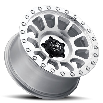 ICON Hulse 17 X 8.5 5 X 5 6mm Offset 4.5in BS Silver Machined-LTW Motorsports