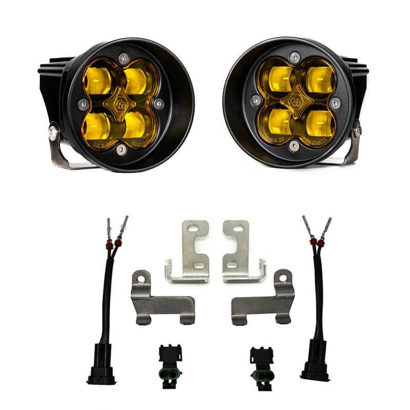 Baja Designs 12-21 Toyota Tacoma/Tundra/4Runner Squadron-R Fog Pocket Light Kit - SAE Amber-LTW Motorsports