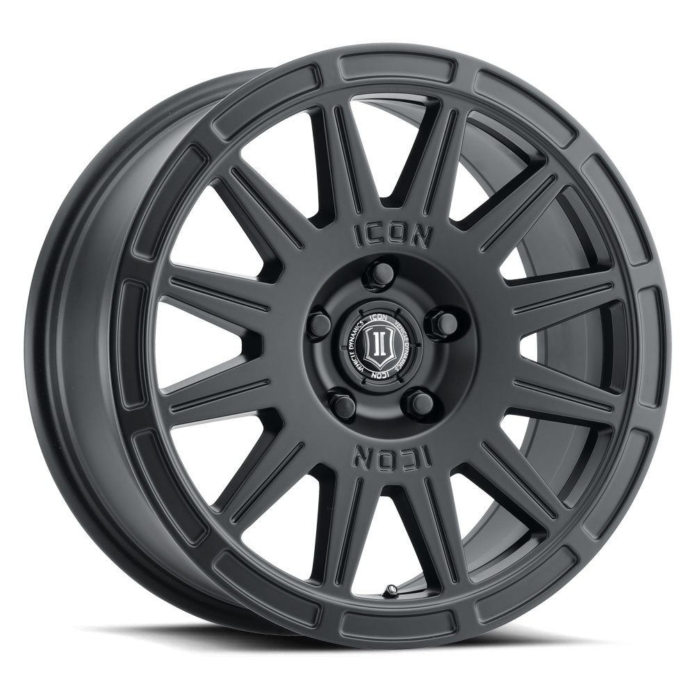 Ricochet 17 X 8 Satin Black, ICON Alloys