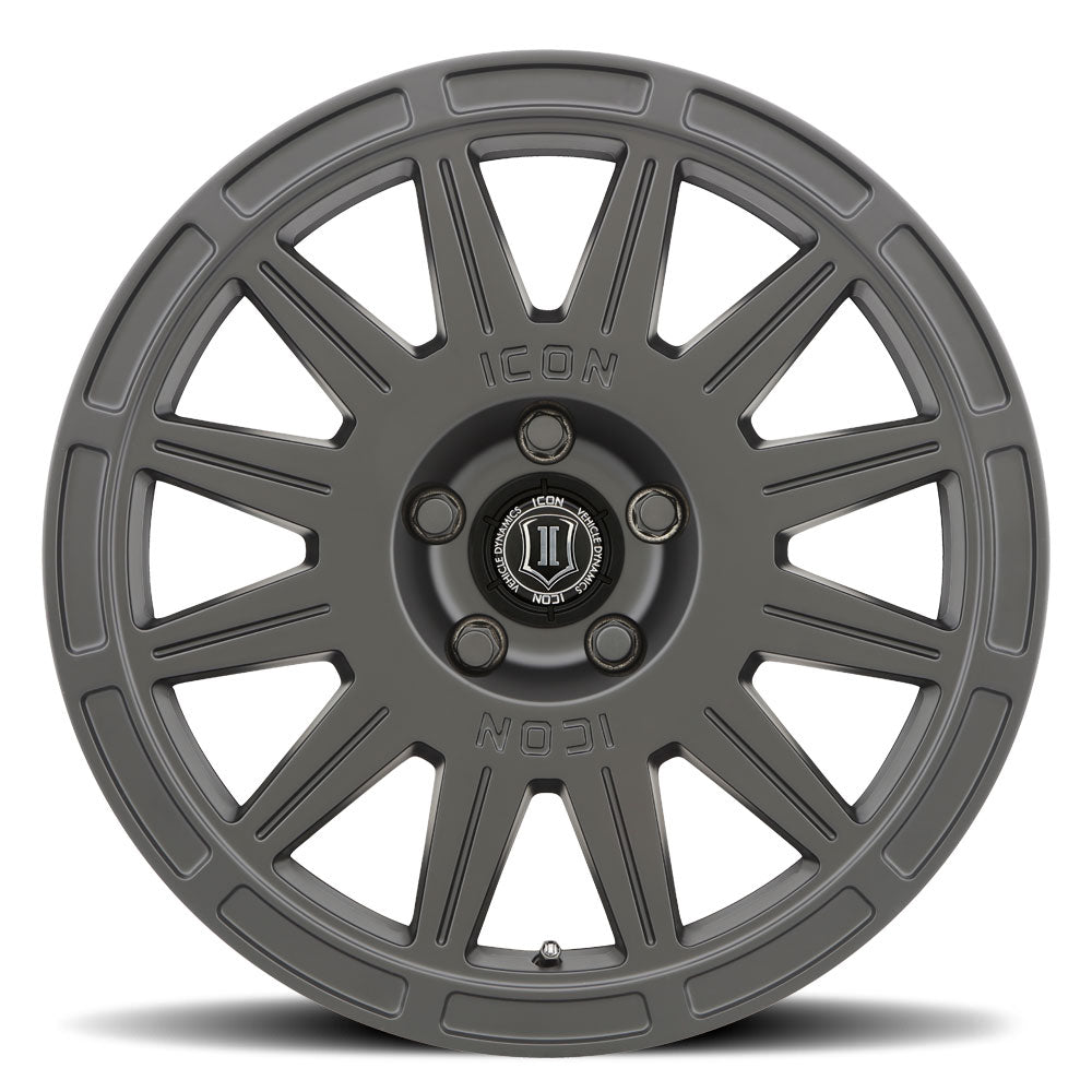 Ricochet 17 X 8 Satin Black, ICON Alloys