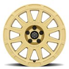 Ricochet 17 X 8 / 5 X 100 / 38 MM / 6 Inch Back Space Gloss Gold, ICON Alloys