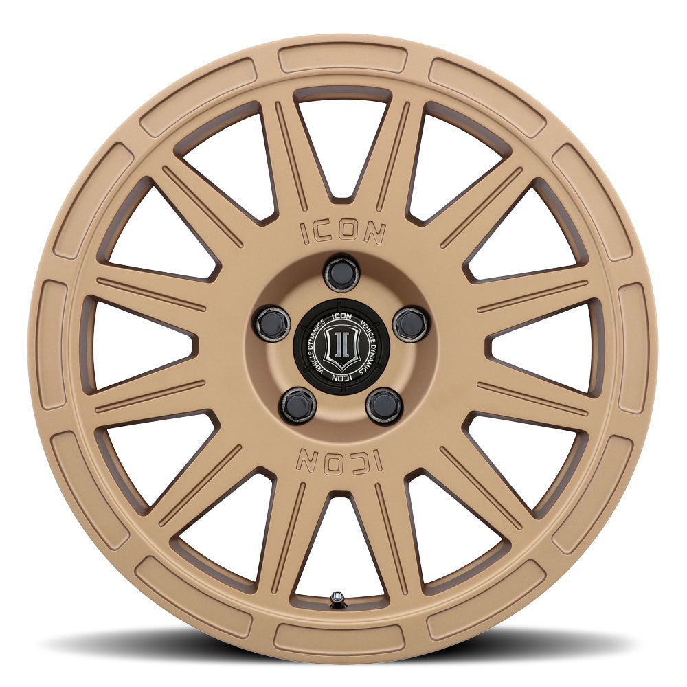 Ricochet 17 X 8 Satin Black, ICON Alloys