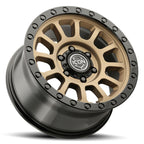 ICON Hulse 17x8.5 / 6x5.5 / 25mm / 5.75in BS Satin Bronze w/ Gloss Black Lip